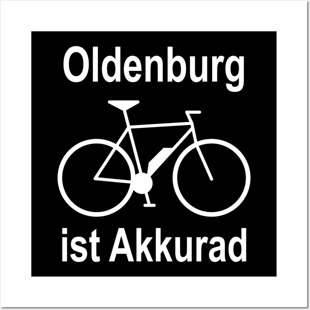 Oldenburg Is Akkurad Fahrrad E-bike V3 Wall Art by DormIronDesigns